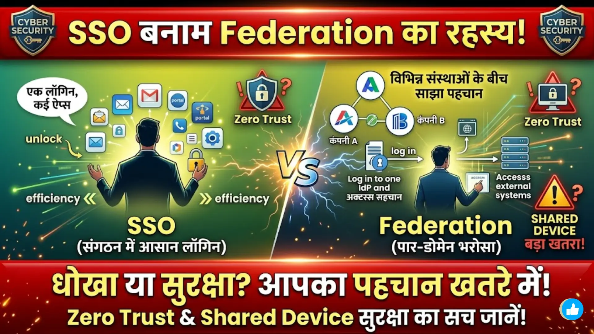SSO vs Federation: Key Differences, Architecture, Zero Trust, and Shared Device Security Explained