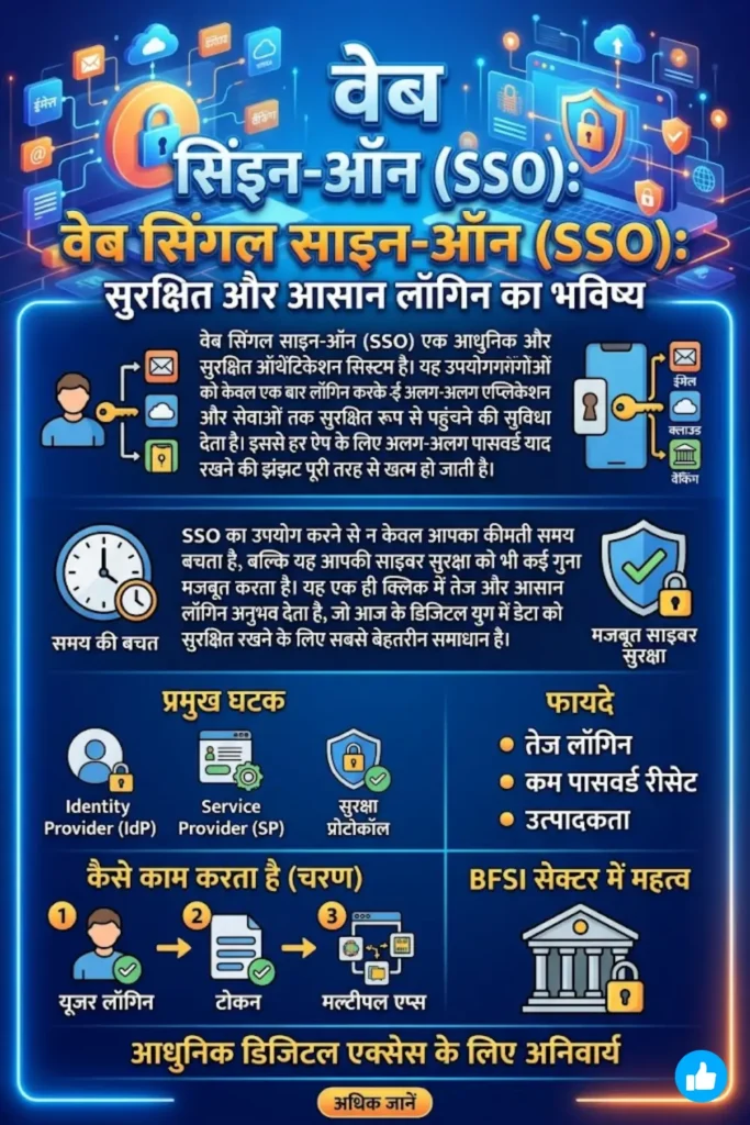 वेब सिंगल साइन-ऑन (SSO): आधुनिक डिजिटल एक्सेस के लिए सुरक्षित ऑथेंटिकेशन सिस्टम